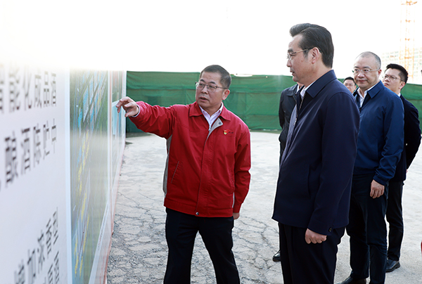 2022年10月24日，时任淮安市市长、现任淮安市委书记史志军调研必赢242net官网发展情况及重点项目建设情况。